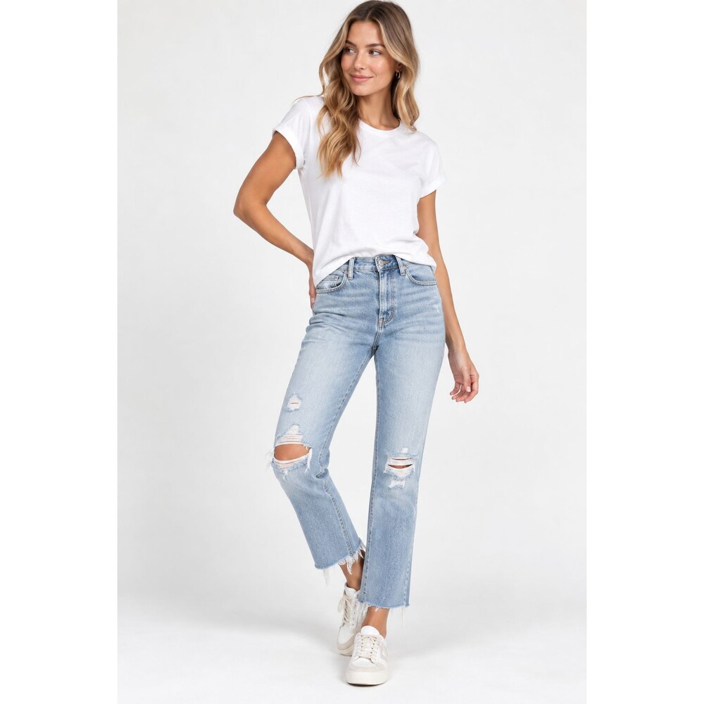 Mother Jeans The Rascal Snippet Size 27 Super Blast From the Past Distressed